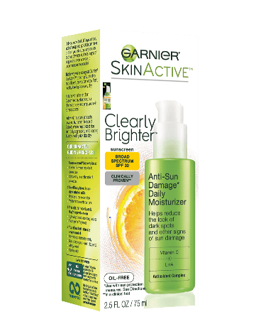 Garnier SkinActive Clearly Brighter Anti-Sun Damage* Daily Moisturizer SPF 30